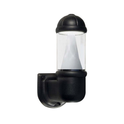 Светильник уличный настенный Fumagalli Mirella D15.505.000.AXC1LCRBB, Черный и Прозрачный, с лампой 800Lm, 4000К